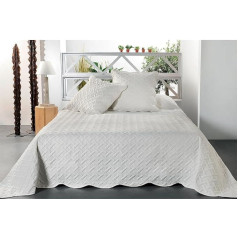 LINDER Bedspread 100% Polyester Beige 180 x 240 cm