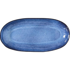 Bloomingville Sandrine 17902747 Stoneware Serving Platter 34 cm x 16 cm Blue