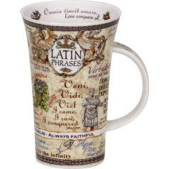 Dunoon Glencoe Fine Bone China Mug - Latin Phrases