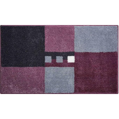 Linea Due Bath Mat, 100% Polyacrylic, Ultra Soft, Non-Slip, Oeko-Tex Certified, 2-Piece Set, Berry