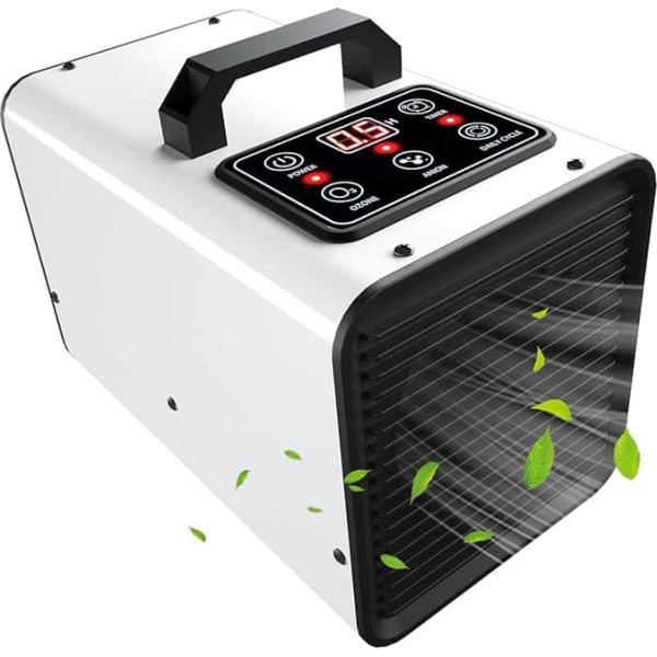 Ozone Generator, Negative Ion Generator, 60,000 mg/h, Digital 2-in-1 Ozone Air Purifier, Industrial Ozone Device, Ioniser for Car and Home, Commercial O3 Ozoniser, Odour Killer for Smoke, Pet