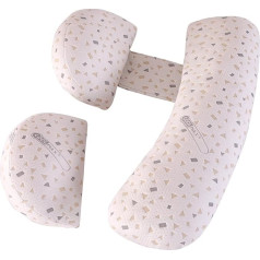 Pregnancy Pillow for Sleeping - Pregnancy Pillow Support for Back, Hips, Legs, Soft Maternity Pillow for Pregnant Women, Removable and Adjustable Double Wedge with