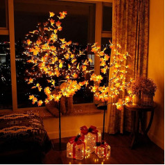 CCLIFE Mini LED Light Tree Christmas Tree Small Artificial Christmas Tree with LED Fairy Lights Lighting Pine Tree in Pot Artificial Plants Window Decoration Desk Tree
