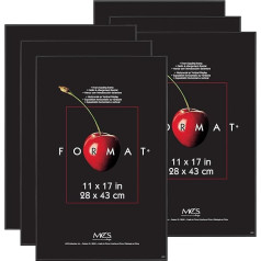 MCS Format Bilderrahmen, 27,9 x 43,2 cm, Schwarz