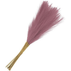 sourcing map 15 Pcs Artificial Pampas Artificial Plants 55cm Living Room Party Wall Vase Wedding Decoration Light Purple