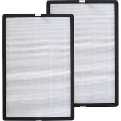 PUREBURG BAP20 Replacement Filter Compatible with Bagotte Air Purifier BAP20, Part Number BAP20-HF, Activated Carbon and True HEPA 2-Pack
