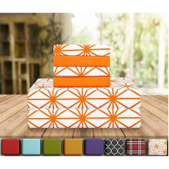 Elegant Comfort Luxury Soft Cube 1500 Thread Count Percale Egyptian Quality Soft Wrinkle/Fade Resistant 6 Piece Bedding Set King Joyful Orange