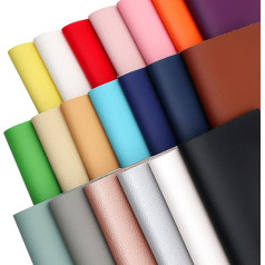 ZAIONE Glitter Fabric Sheets Faux Leather 20 Colors/Set 15x20cm Faux Leather Fabric Package A5 Sheets for Making Bows, Earrings, DIY Crafts