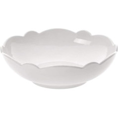 Alessi Dressed Porcelain Dessert Bowl with Relief Decoration, White - Set of 4