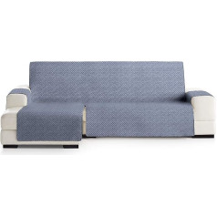 Eysa Mist Sofa Throw, Polyester, C/3 Blue-Grey, Chaise Longue 240 cm Suitable for sofas from 250 to 300 cm