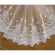 Verzierungen for Kleidung, Bandbesätze for Nähen, 3 Yards Baumwoll-Spitzenkantenband, 15 cm Breite