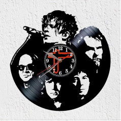 Vinyl Record Clock VINY WOODY Nicola Sirkis Vinyl Disc Clock Music New Wave 80s New Wall Decoration Original Gift
