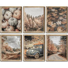 WINDVALE Autumn Landscape Wall Art Prints Pack of 6 8x10 Unframed (Autumn)