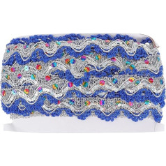 CORHAD 1 Piece Three Sequins Lace Trim for Dance Wear Lace Ribbon Clothing Trim Lace Trim Colourful Embellishments Ethnic Trim Clothing Accessories Clothing Accessories