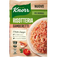 Knorr Risotto Gamberetti Rice Shrimp 175 g 100% Italian Ready Meals Pack of 12