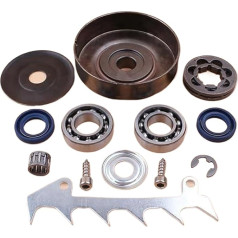BTFWM Garden Tool Clutch Replacement, Kupplungstrommel, Kettenrad, Felgenlager, Dichtungen, Fällhund-Set, for STIHL, for 017 018 MS170 MS180 MS 180 170 Gas-Kettensägen-Ersatzteile