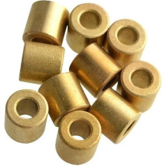 ALMLNLL Brass Bushing 7 Pieces 16 mm x 22 mm x 15 mm - 30 mm Powder Metallurgy Oil Bearings Copper Sleeve Brass Sets Assortment