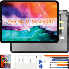iPad Pro 11 3rd Generation LCD Display Kits LCD Display Kits for iPad Pro 2021 11 A2301 A2459 A2460 Touch Screen Digitizer Full Assembly with Repair Tools (Not for iPad Pro 11