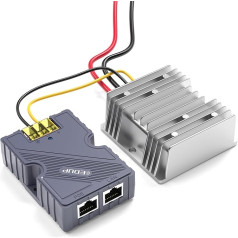 EDUP Starlink GigE PoE Injector 150W with ABS Surge & ESD Protection + Starlink DC Step Up Converter 12V to 48V, Supports Starlink V2 Internet Kit Satellite Network to Router/Desktop/Laptop