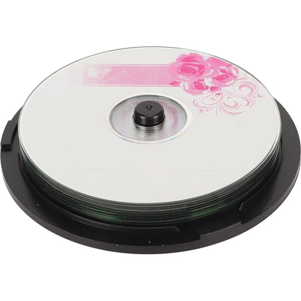 CD-R Blanks, 700 MB 52X Writeable Disc, Blanks for Burning Music, for Storing Digital Image Data (10 Pieces)
