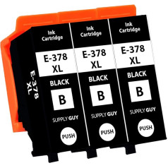 Supply Guy XL Printer Cartridges Compatible with Epson 378XL 478XL Suitable for Expression Photo HD XP-15000 XP-8000 XP-8005 XP-8500 XP-8505 XP-8600 XP-8605 XP-8700 (3 Cartridges)