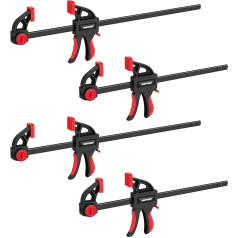 MAXPOWER Set of 4 Quick Release Clamps Professional Maximum Clamping Force 100 kg