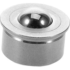 Milisten Universal Ball Roller Made of Steel, Metal Rollers, Universal Ball Roller Units, Metal Ball Transfer, Spring Plunger Transfer Unit, Universal Ball Castors, Stainless Steel, Silver