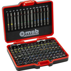 Bit Set 113-Piece with Colour Ring Including 2x Magnetic Holders