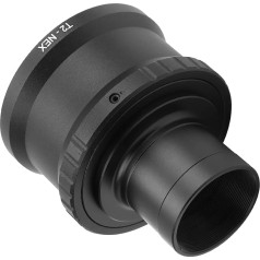 Telescopic Adapter E Mount, E-Mount Telescopic Adapter for 1.25 Inch Astronomic Telescope T-Mount Tube Ring Adapter for Mirrorless E-Mount Camera