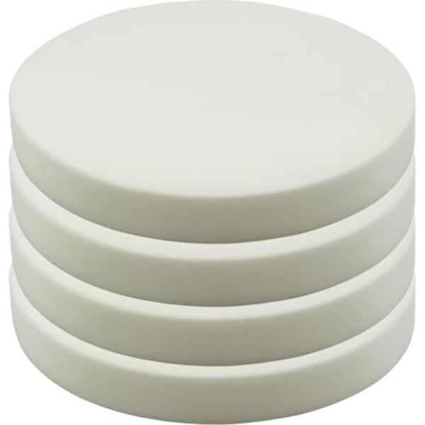 4 x Round Bar Stool Chair Upholstery Foam Pad Replacement Craft Foam for Arts Modelling School Projects Cut to Any Size (7cm Thick, Diameter 50cm)