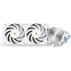 Thermalright Frozen Edge 240 White Liquid CPU Water Cooler with 120 mm PWM Fan, 240 White Cold Row Specification, Integrated Water Heatsink for AMD/AM4/AM5, Intel LGA1700/1150/1151/1200/2011