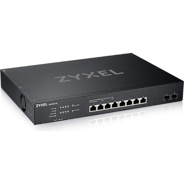 ZyXEL NebulaFlex Smart-Managed Switch with 8 Ports, Multi-Gigabit + 2 10G Fiber Optic Ports [XS1930-10], XS1930-10-ZZ0101F