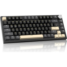 LexonElec x Attack Shark K85 Magnetic Switch Mechanical Keyboard, Rapid Trigger, Cloud Driver, Lightsync RGB Backlit, QWERTY TKL 82 Keys Wired Gasket 75% Gaming Keyboard with Button for Win/Mac Black