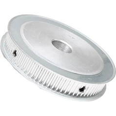 3-Mode 80T Synchronous Pulley AF Shaped Inner Hole 8/10/12/14/15/19/20 mm Aluminium Material Pulley, Suitable for 3-Mode Synchronous Belts with a Width of 10 mm (15 x 5 x 2.3 mm)