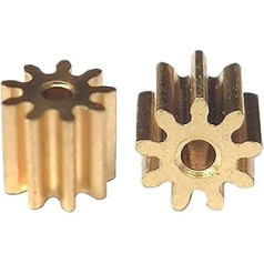 10 pieces 0.4 module 8/9/10/11/12/13/14/15/16/17/18 tooth copper gear small module spur gear 0.68 mm hole (20 teeth-thick 4 mm)