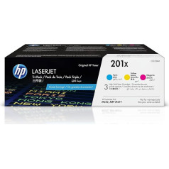 HP 201X (CF253XM) Multipack Original Toner (cyan, magenta, yellow) high yield for HP Color Laserjet Pro M252, M274n, M277