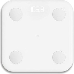 Xiaomi Mi Body Composition Scale 2 - High Precision BIA Chip, 13 Body Data, Bluetooth 5.0, Compatible with Android/iOS, Intelligent Scale, MiFit App White