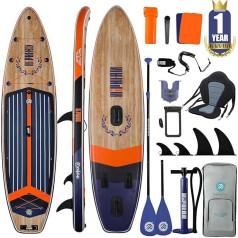 Niphean Stand Up Paddle Board with Balanced Wing Design and Robust SUP Accessories, 335 cm Stable Inflatable Paddle Boards for Adults, Sup Board, Stand Up Paddling Board with Seat, Paddle Board