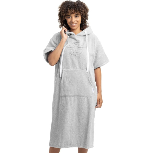 HOMELEVEL Unisex Bath Poncho - Surf Poncho Made of 100% Cotton - Towel for Adults - Bathrobe for Men and Women - Bath Towel with Hood