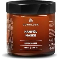 JUNGLÜCK Hemp Oil Mask, Pampers and Soothes Your Skin with Intensive Moisture