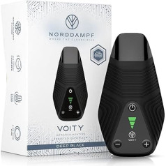 Norddampf VOITY Herb Vaporizer, Premium Vaporiser with Infrared & Hybrid Heating, Nano-Glazed C-Core Chamber, 1800 mAh Battery, Zirconia Mouthpiece, USB-C Quick Charge, Compact & Lightweight