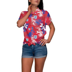 FOCO Herren-Fußball-Shirt, Frühjahr, Blumenmuster, Knopfleiste, Sommer, intelligentes Abendessen, kurze Ärmel