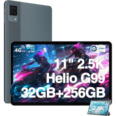 DOOGEE T30 Ultra Tablet 11 Inch, 32GB RAM + 256GB ROM/2TB TF Android Tablet, Helio G99 Octa-Core Gaming Tablet, 8580mAh 2.5K Display Tablet PC/4G Dual SIM Tablet/5G WiFi/GMS/GPS/Widevine L1/OTG