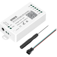 SEZO WS2812B WS2811 WiFi LED Controller SP801E Control AP+STA Dual Mode for SK6812 APA102C Digital IC LED Matrix Panel Module Light Art-Net Dream Colour App Control DC5V-24V