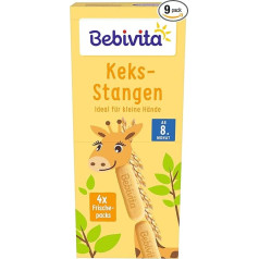 Bebivita Nibble Products Biscuit Sticks 180 g Pack of 9 (9 x 180 g)