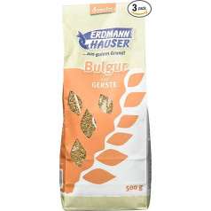 Erdmann Hauser Organic Barley Bulgur Pack of 3 x 500 g