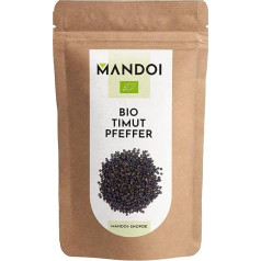 Mandoi Organic Timut Pepper Whole, 100 g, Organically Grown in Nepal, Fruity Szechuan Pepper Alternative