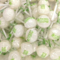 Frozen - Sweets with Stick - Yoghurt Flavour - 100 Units (Natural)