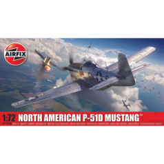 Plastmasas modelis north american p-51d mustang 1/72