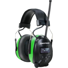 PROTEAR Hearing Protection with Bluetooth 5.3 DAB+/FM Radio Earmuffs, with Rechargeable Lithium Battery of Large Capacity, for Workshop, Garden, Mowing, Sawing, Construction, Tractor Driving, SNR 30dB